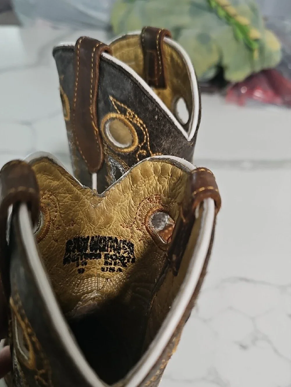 Classic Kids Brown Western Pull-On Boots
